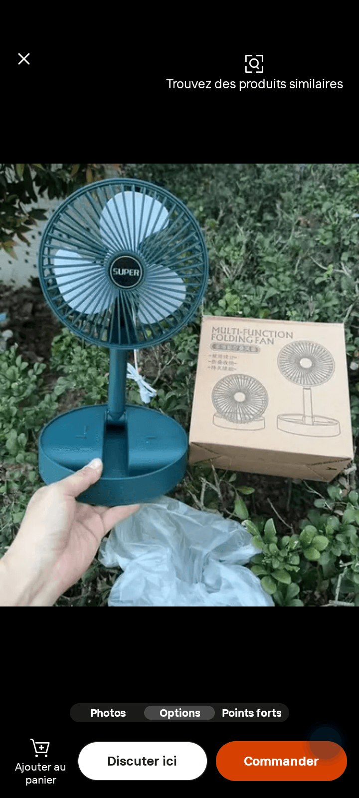 Mini ventilateur pliable 2